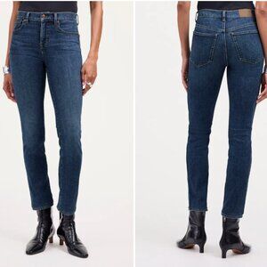 NWOT Madewell Petite Mid Rise Stovepipe Jeans in Deming Wash